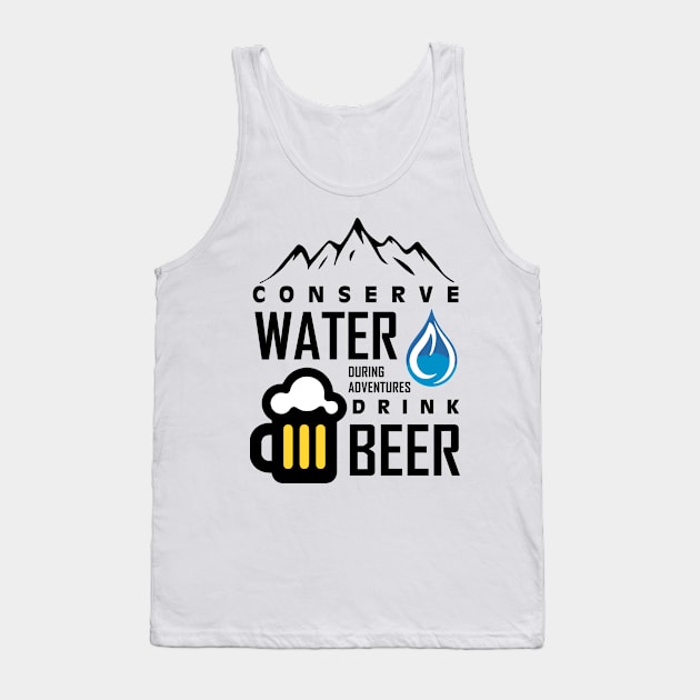 Hiking and Beer Tank Top by abbyhikeshop